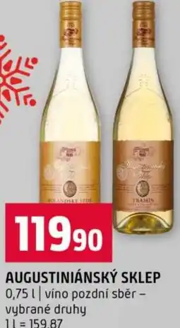 Terno Augustiniánský sklep nabídka