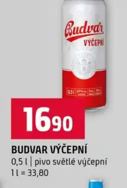 Terno Budvar výčepní nabídka