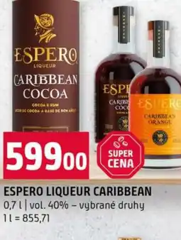 Terno Espero liqueur caribbean nabídka