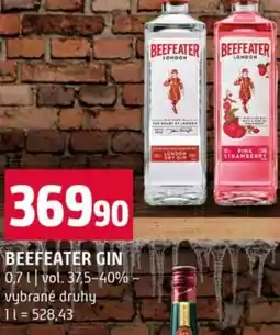 Terno Beefeater gin nabídka