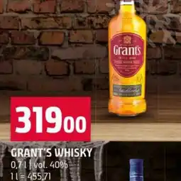 Terno Grant's whisky nabídka