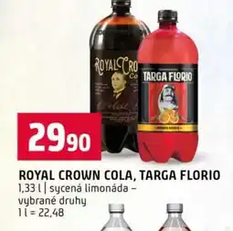 Terno Royal crown cola, targa florio nabídka
