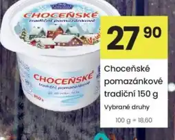 Kubík potraviny Choceňské pomazánkové tradiční nabídka
