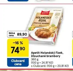 Tesco Apetiti holandský řízek, šťouchané brambory nabídka
