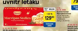 Tesco Kuchanmeister marcipánová štola nabídka