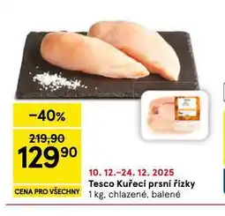 Tesco Kuřecí prsní řízky nabídka