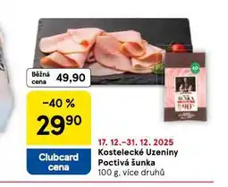 Tesco Poctivá šunka nabídka
