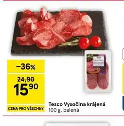 Tesco Vysočina krájeneá nabídka
