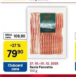 Tesco Recia pancetta nabídka
