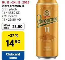 Tesco Pivo staropramen 11 nabídka