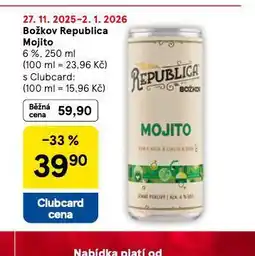 Tesco Božkov republica mojito nabídka