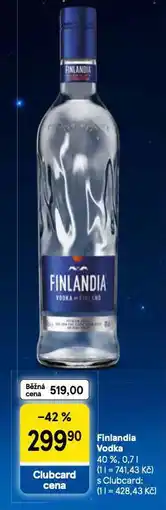 Tesco Finlandia vodka nabídka