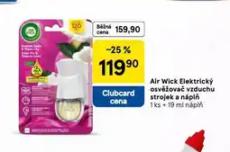 Tesco Air wick elektrický osvěžovač vzduchu strojek a náplň nabídka