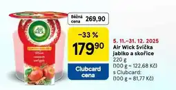 Tesco Air wick svíčka jablko a skořice nabídka
