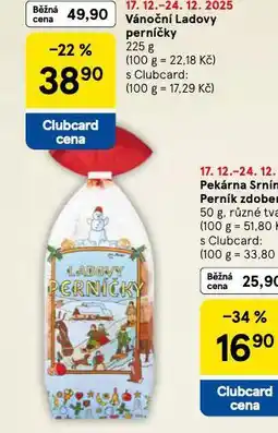 Tesco Vánoční ladovy perníčky nabídka