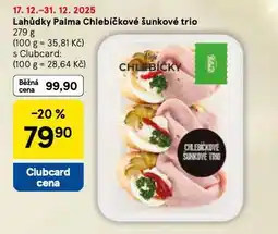 Tesco Chlebíčkové šunkové trio nabídka