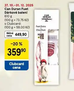 Tesco Can duran fuet dárkové balení nabídka