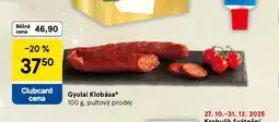 Tesco Gyulai klobása nabídka