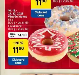 Tesco Vánoční donut nabídka