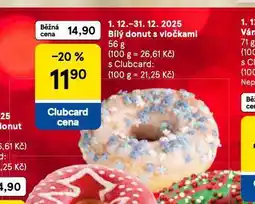 Tesco Bílý donut s vločkami nabídka