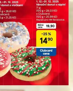 Tesco Vánoční donut s náplní nabídka