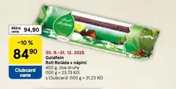 Tesco Goldfein roll roláda s náplní nabídka