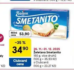 Tesco Želetava smetanito nabídka