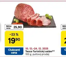 Tesco Turistický salám nabídka