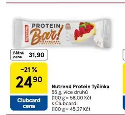 Tesco Nutrend protein tyčinka nabídka