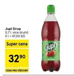 Tesco Jupí sirup nabídka