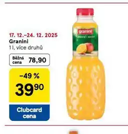Tesco Granini nabídka