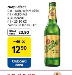 Tesco Zlatý bažant nabídka