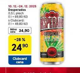 Tesco Desperados nabídka