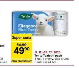 Tesco Tento toaletní papír nabídka