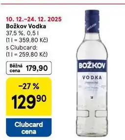 Tesco Božkov vodka nabídka