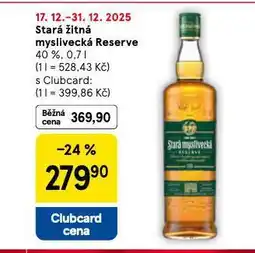 Tesco Stará žitná myslivecká reserve nabídka