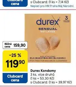 Tesco Durex kondomy nabídka