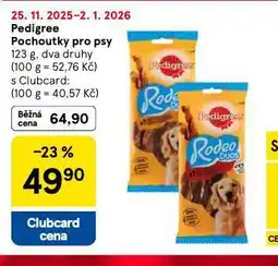 Tesco Pedigree pochoutky pro psy nabídka