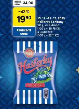 Tesco Hašlerky bonbony nabídka