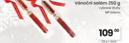 Kubík potraviny Vánoční salám nabídka