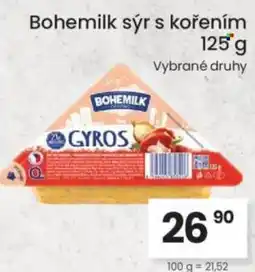 Kubík potraviny Bohemilk sýr s kořením nabídka