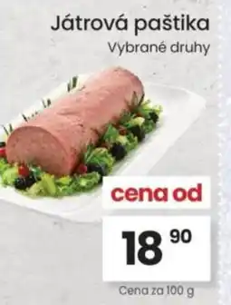Kubík potraviny Játrová paštika nabídka