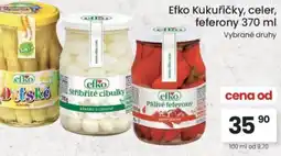 Kubík potraviny Efko kukuřičky, celer, feferony nabídka