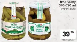 Kubík potraviny Efko Okurky nabídka