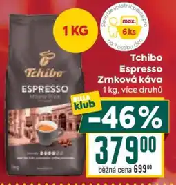 Billa Tchibo Espresso zrnková káva nabídka
