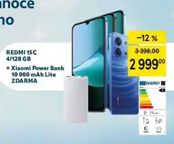 Tesco REDMI 15C 4/128 GB + Xiaomi Power Bank 10 000 mAh Lite nabídka