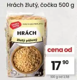 Kubík potraviny Hrách žlutý, čočka nabídka