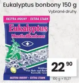Kubík potraviny Eukalyptus bonbony nabídka