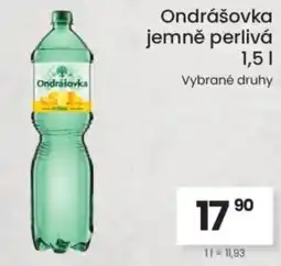 Kubík potraviny Ondrášovka jemně perlivá nabídka