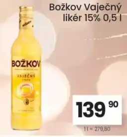 Kubík potraviny Božkov Vaječný likér 15% nabídka
